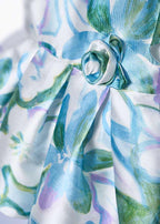 Vestido mikado estampado Abel & Lula 5013