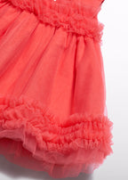 Vestido tul volantes Abel & Lula 5014