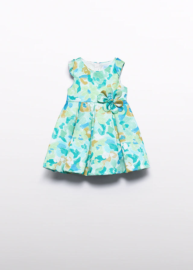 Vestido monofilamento estampa Abel & Lula 5016