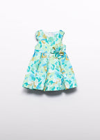 Vestido monofilamento estampa Abel & Lula 5016