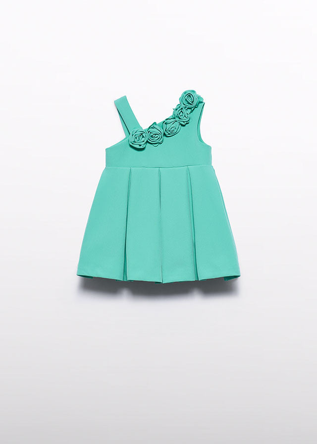 Vestido crepe asimetrico Abel & Lula 5018