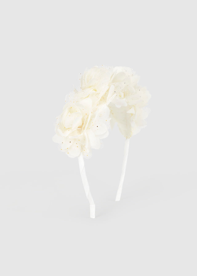 Diadema flores tul mayoral 10154