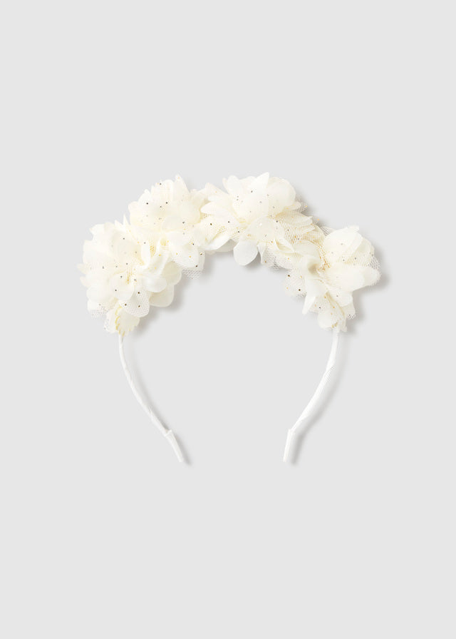 Diadema flores tul mayoral 10154