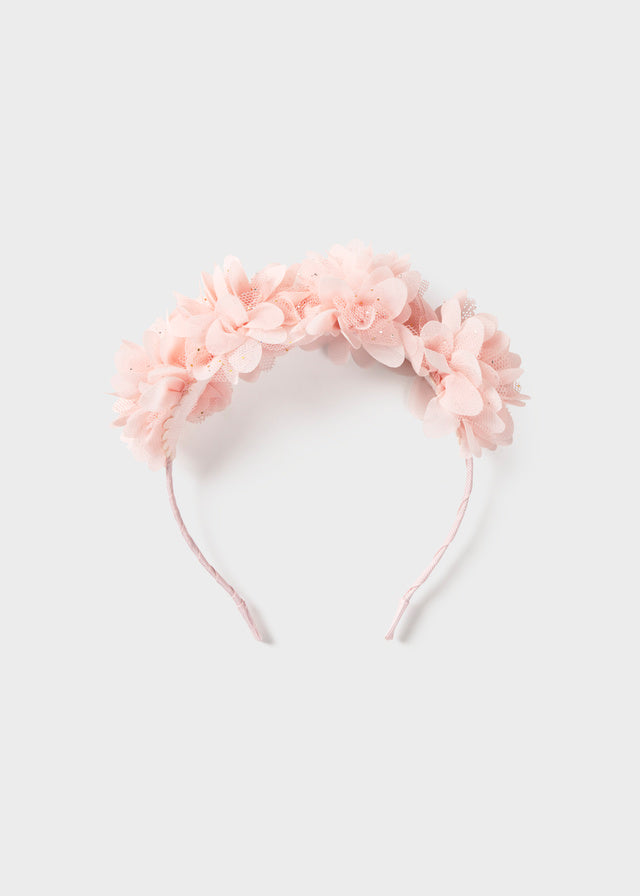 Diadema flores tul mayoral 10154