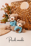 Peluche y Sonajero Crochet de Osos