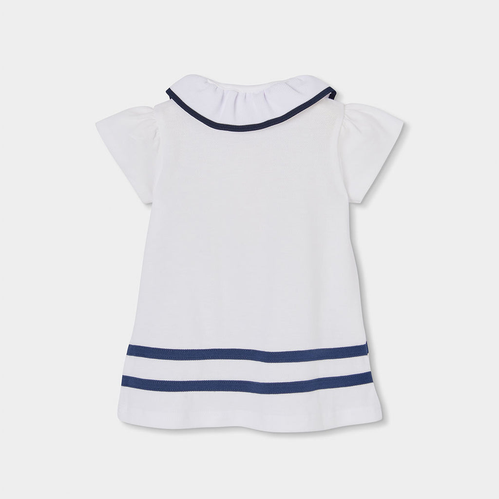 Vestido piqué de bebé niña 703044 Boboli