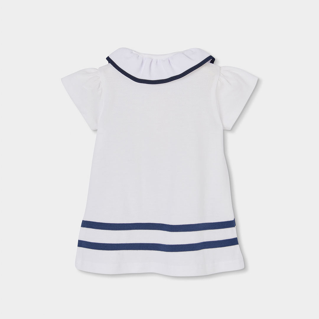 Vestido piqué de bebé niña 703044 Boboli