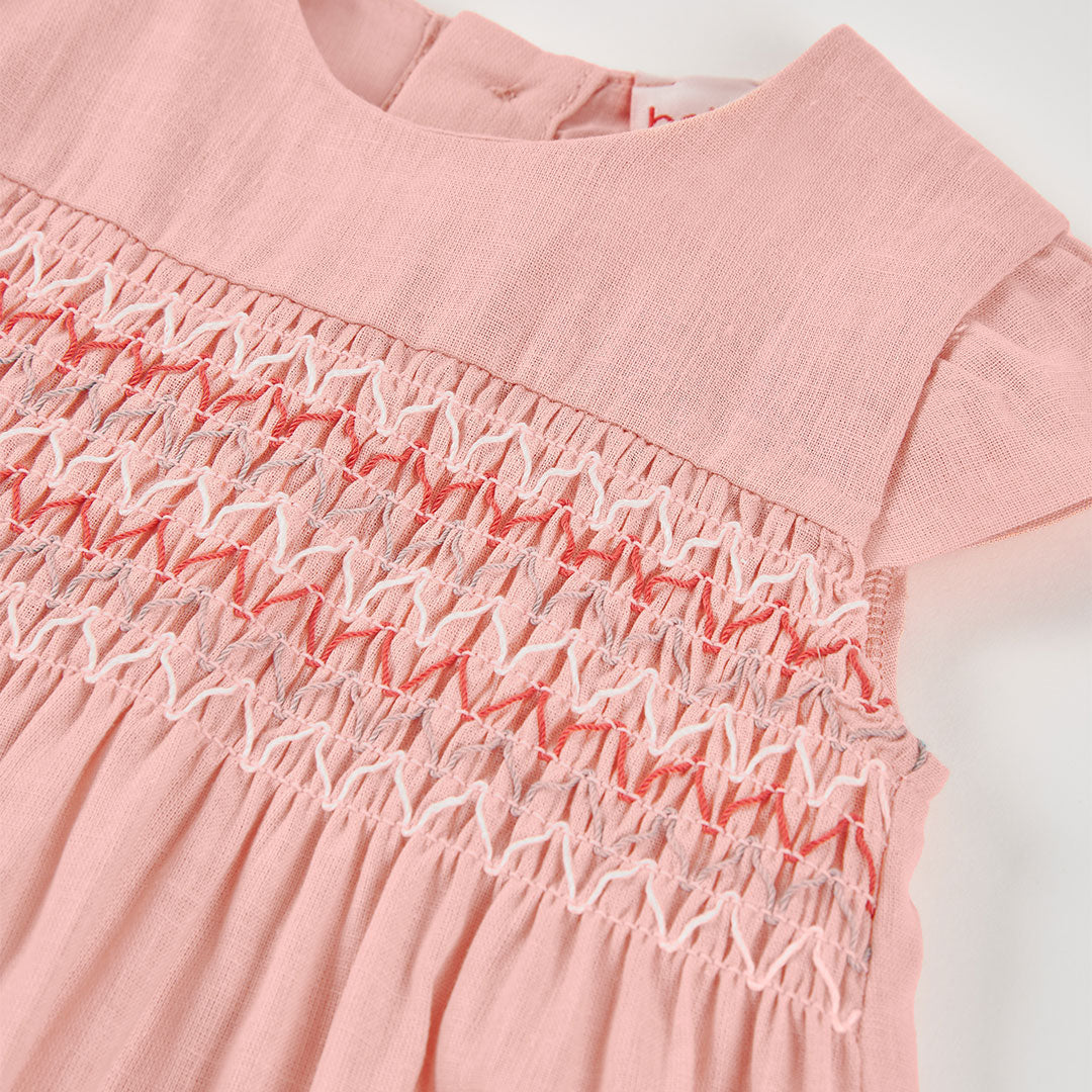 Vestido lino de bebé 703088 Boboli
