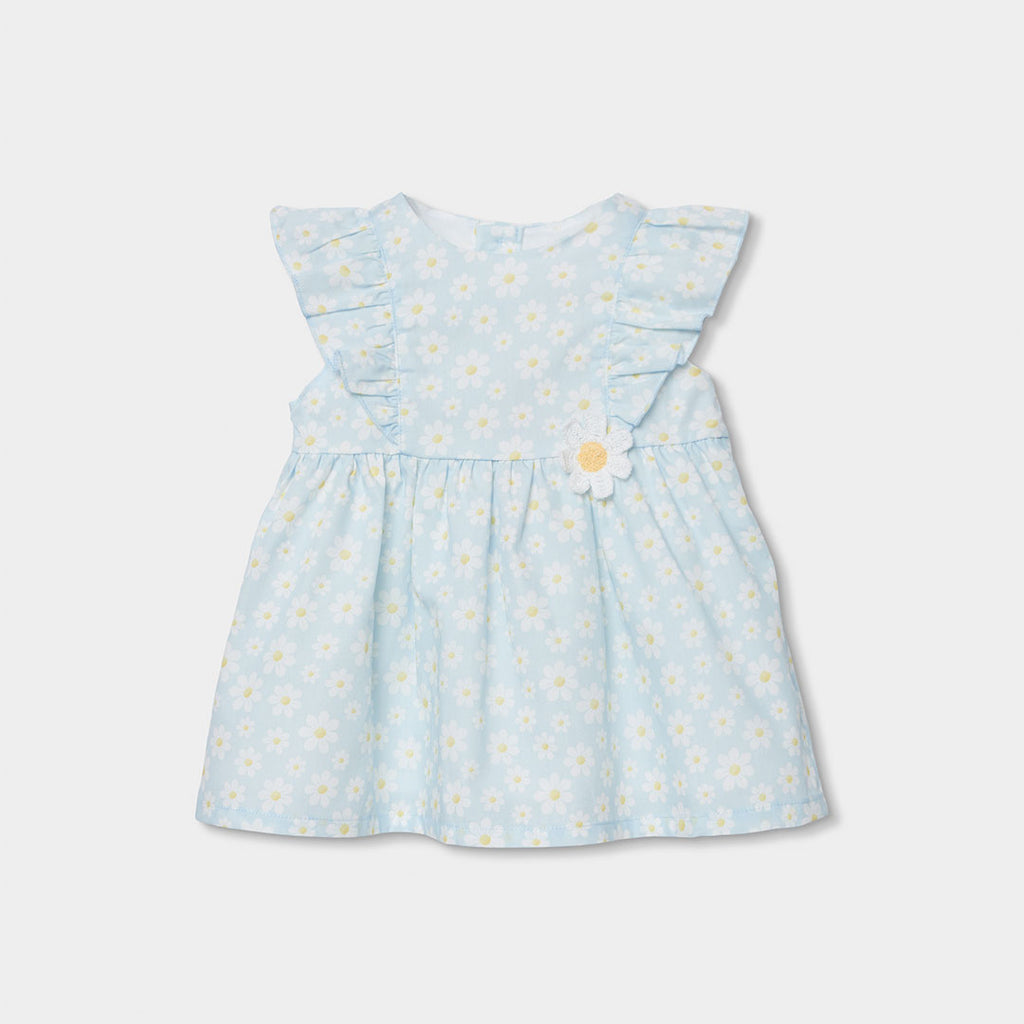 Vestido popelín flores 703112 Boboli