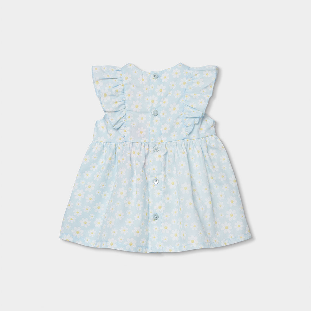 Vestido popelín flores 703112 Boboli