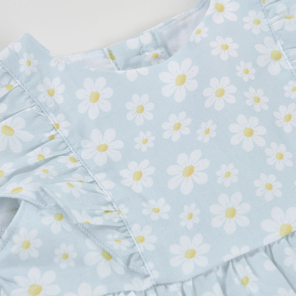 Vestido popelín flores 703112 Boboli