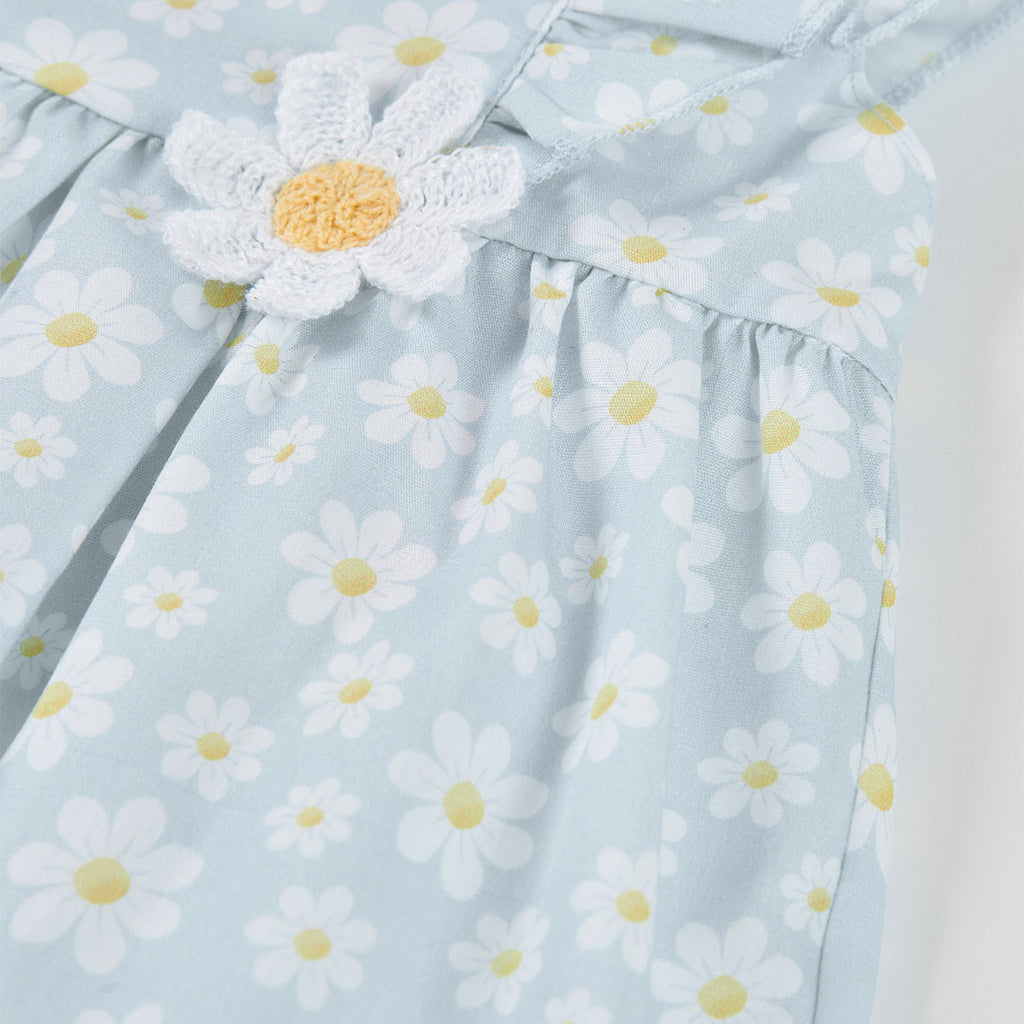 Vestido popelín flores 703112 Boboli