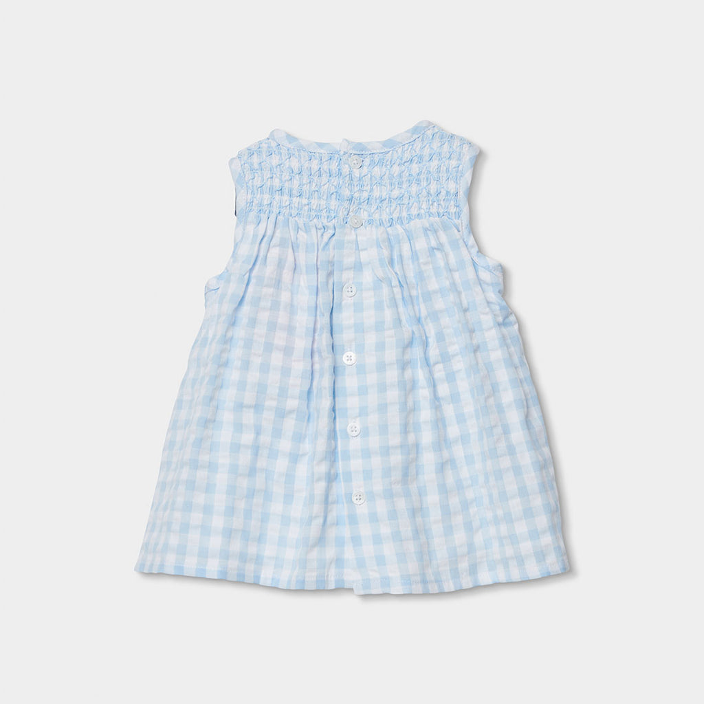 Vestido popelín cuadros 703123 Boboli