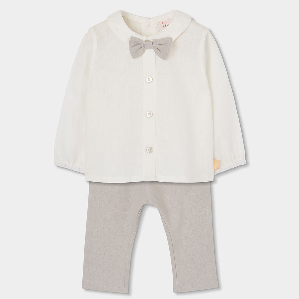 Conjunto lino de bebé niño 803090 Boboli