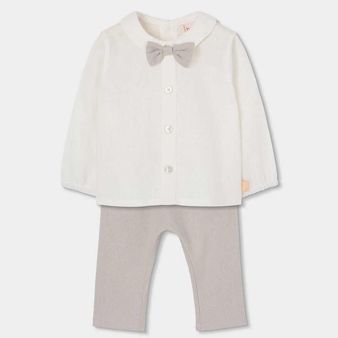 Conjunto lino de bebé niño 803090 Boboli