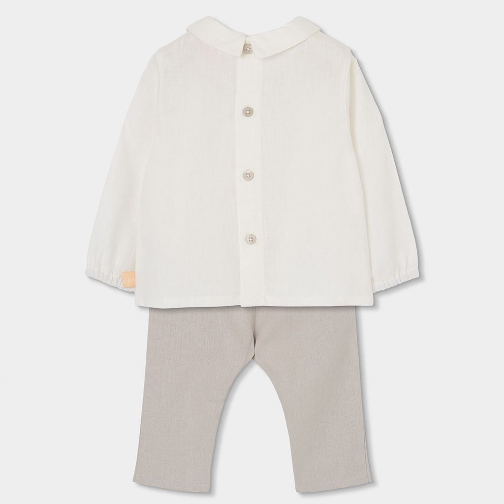 Conjunto lino de bebé niño 803090 Boboli