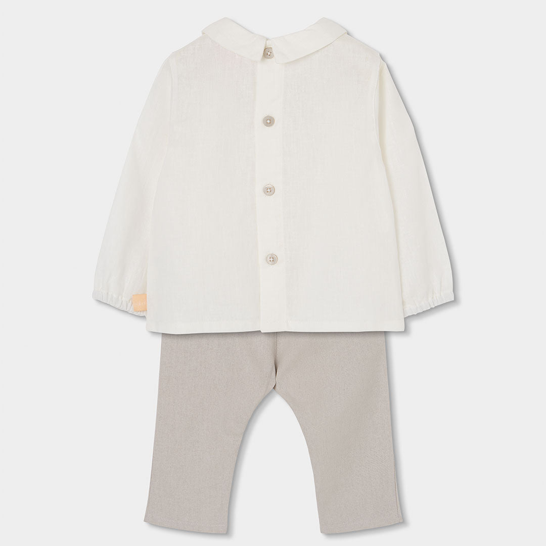 Conjunto lino de bebé niño 803090 Boboli