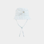 Gorro popelín cuadros 803146 Boboli