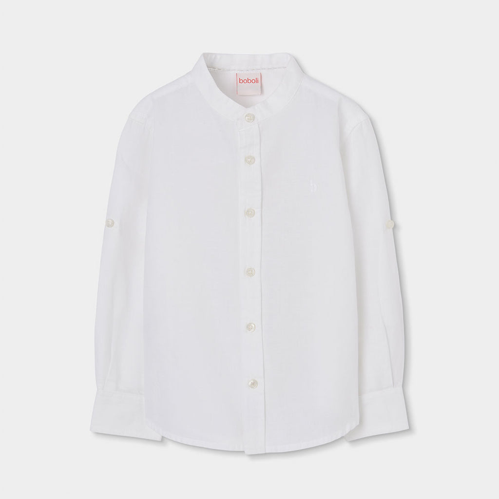 Camisa lino manga larga 863030 Boboli