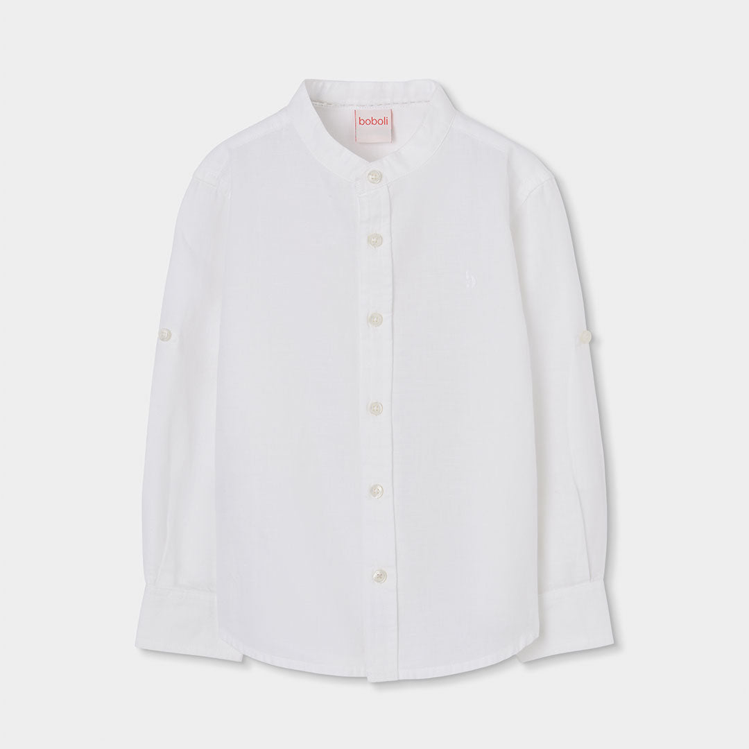 Camisa lino manga larga 863030 Boboli