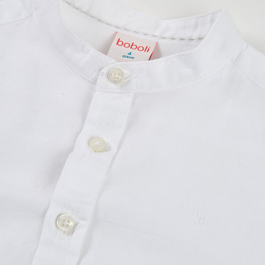 Camisa lino manga larga 863030 Boboli