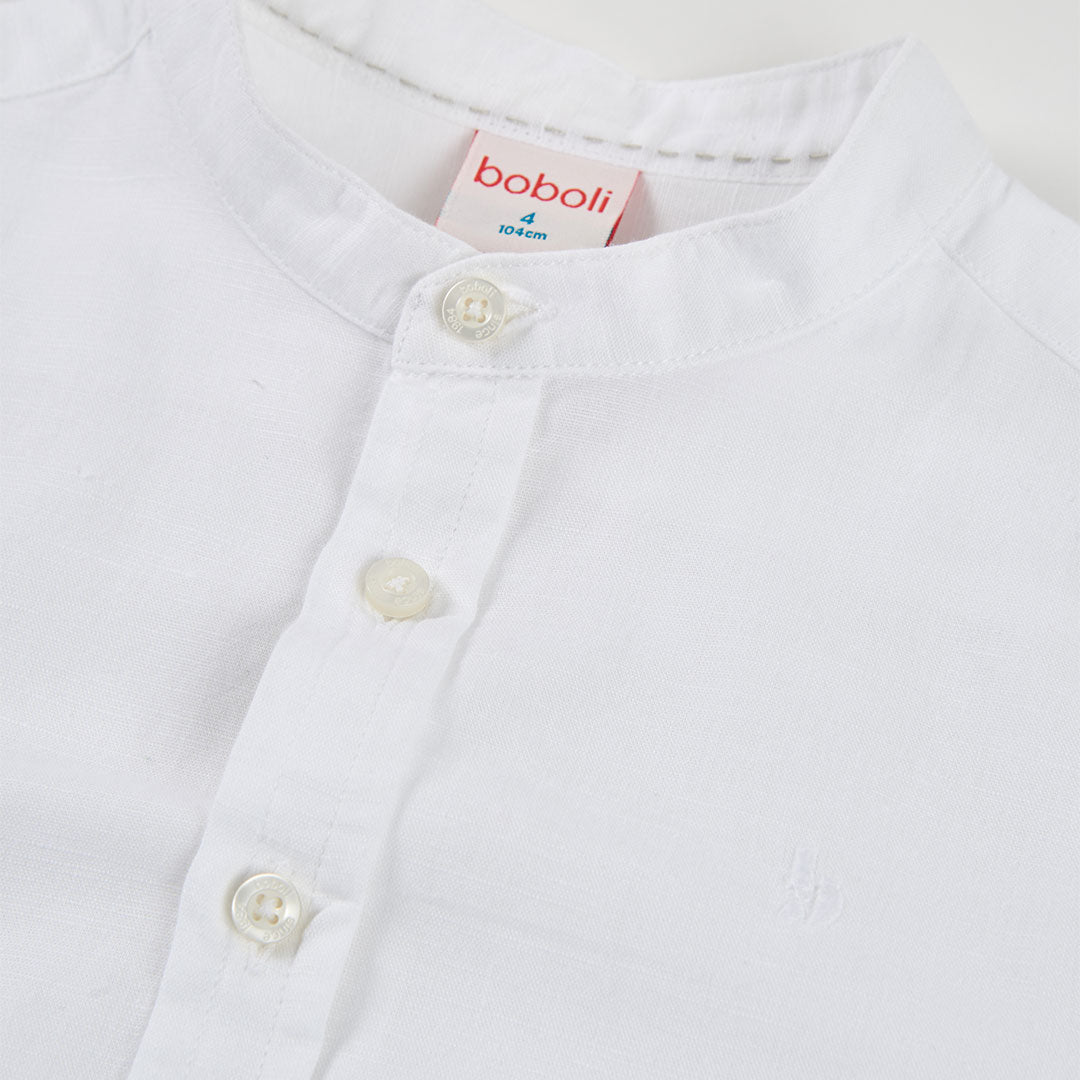 Camisa lino manga larga 863030 Boboli
