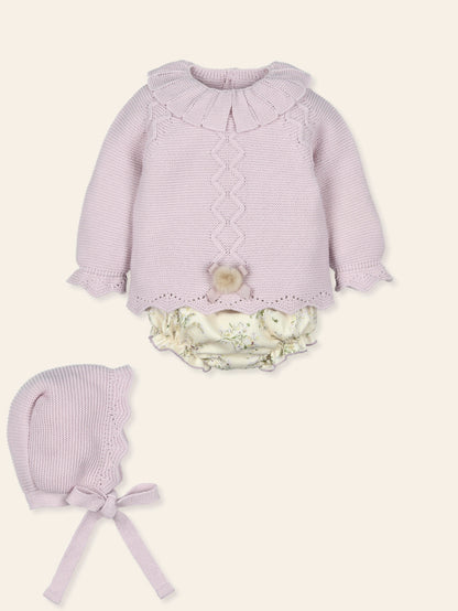 Conjunto Baby Tejido Niña