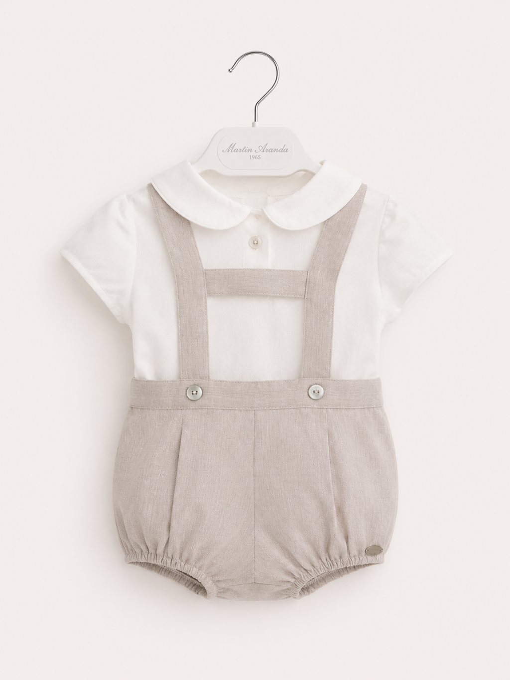 conjunto romper con camisa en lino martin aranda