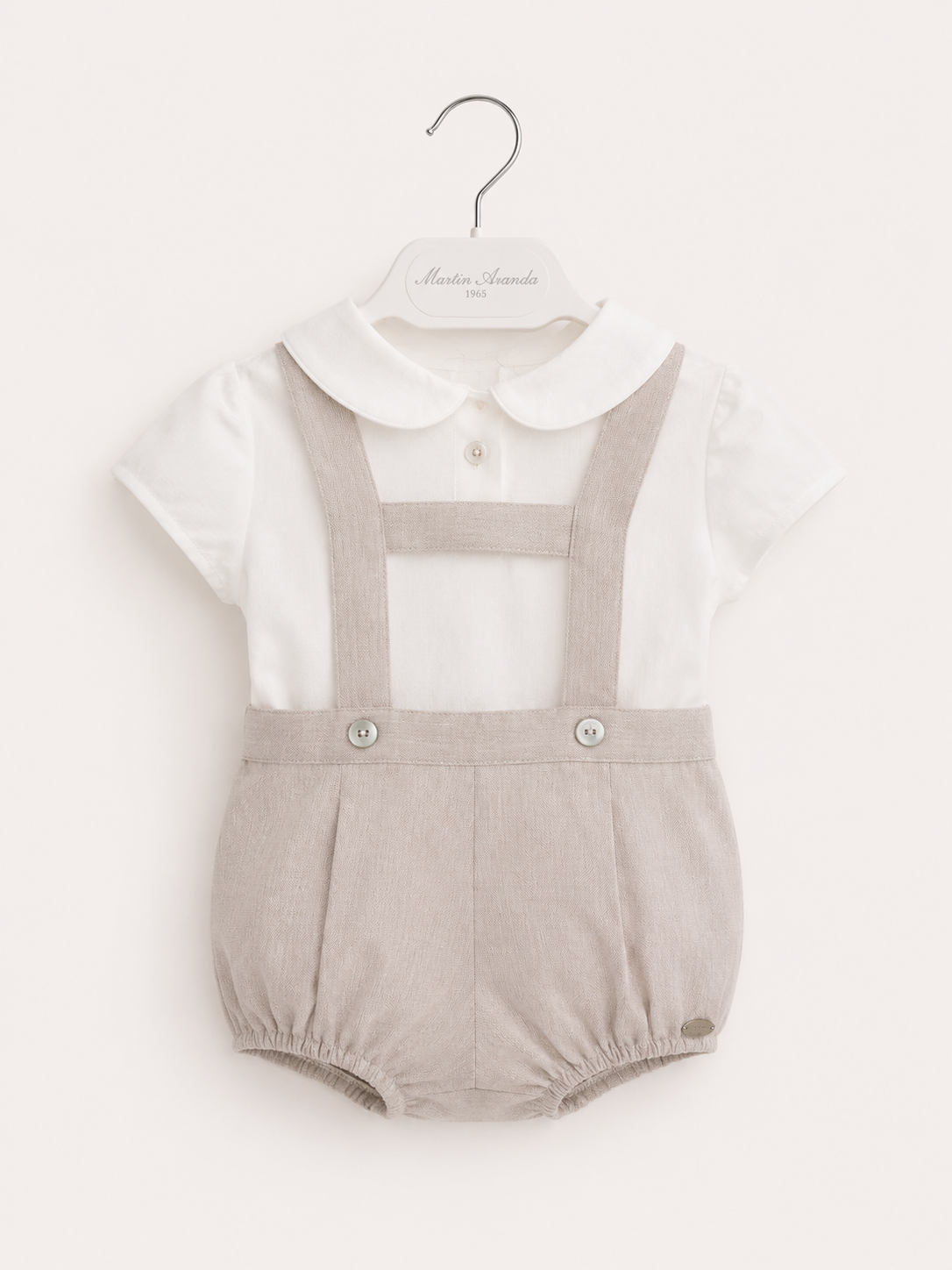 conjunto romper con camisa en lino martin aranda