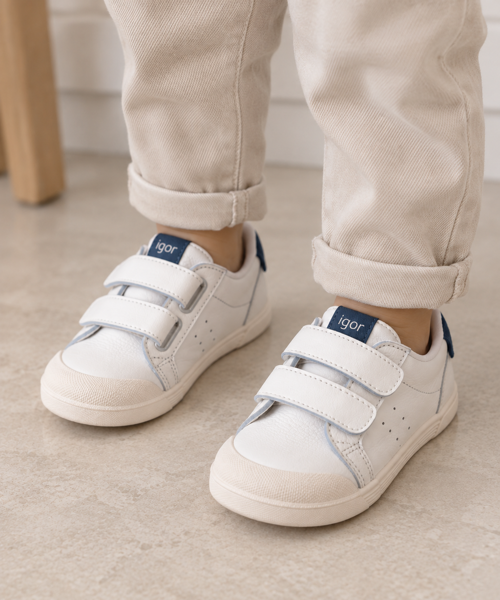 Tennis Piel Azul IGOR W10325