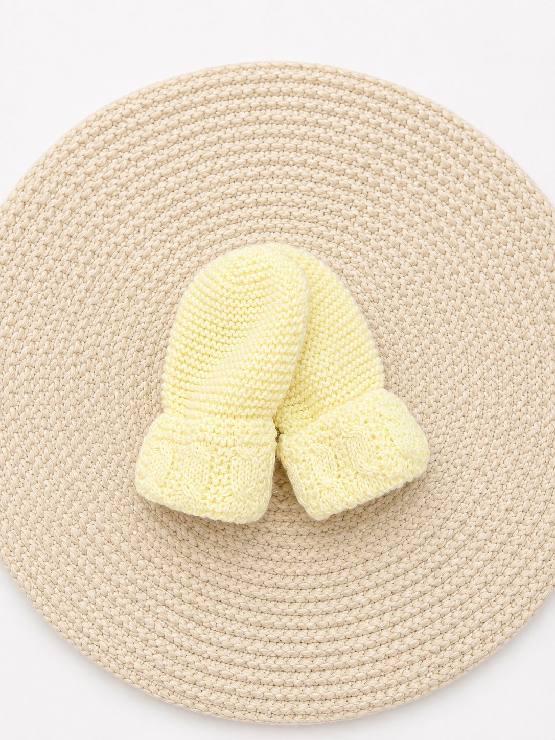 Mitones Guantes Manoplas Amarillo