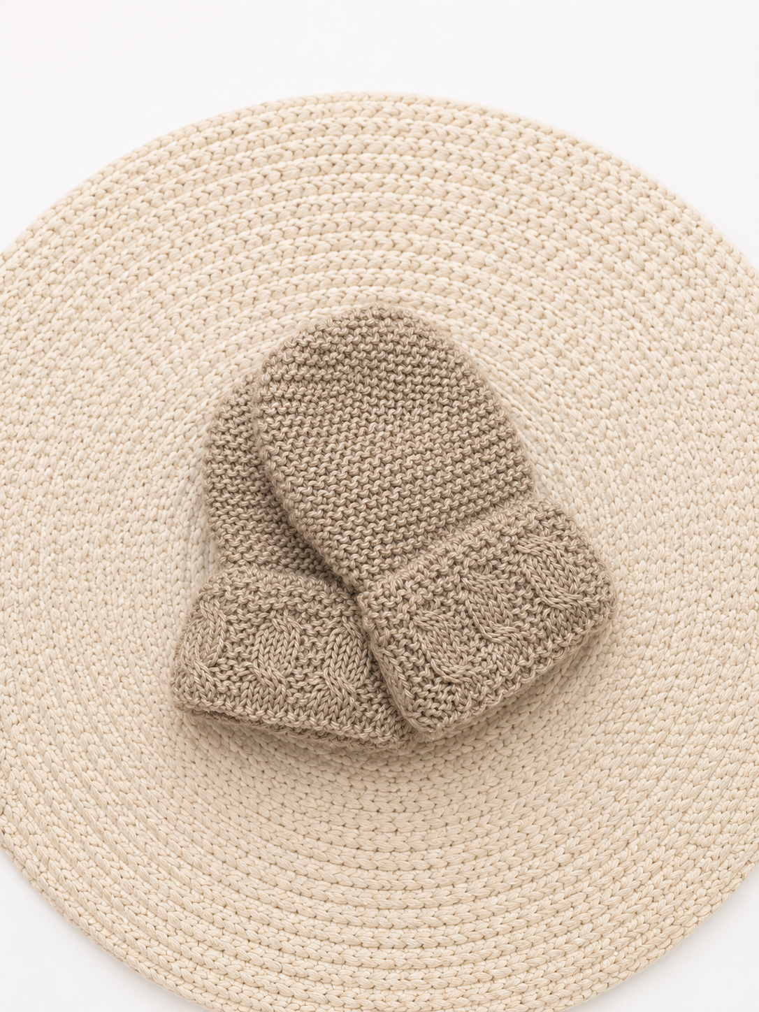 Mitones Guantes Manoplas Café