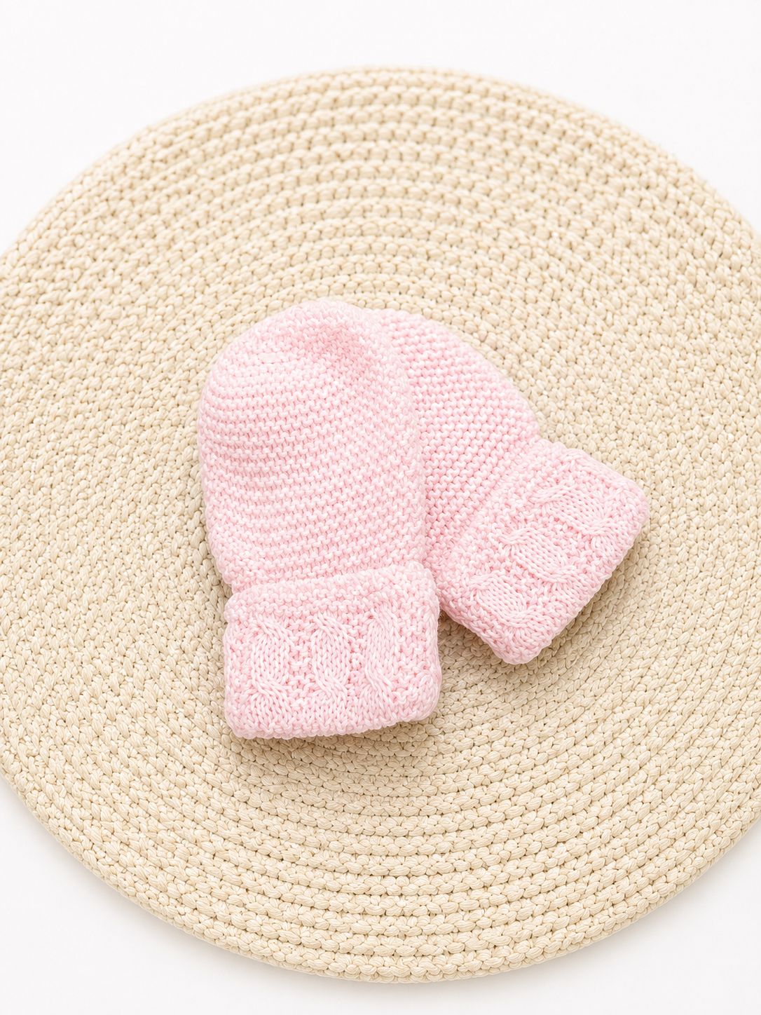 Mitones Guantes Manoplas Rosa Bebé