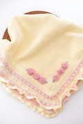 Manta Cloe Amarilla con Rosa