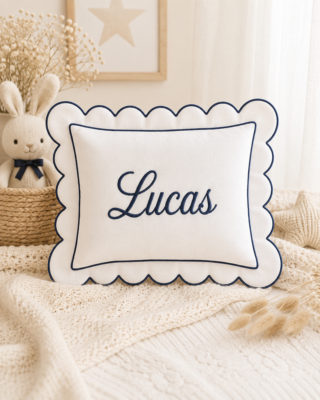 Funda de Almohada Azul Marino
