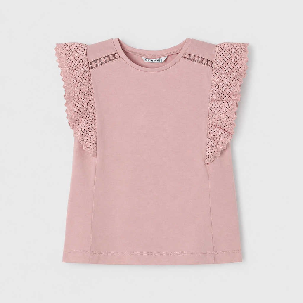 Camiseta m/c crochet mayoral 3010
