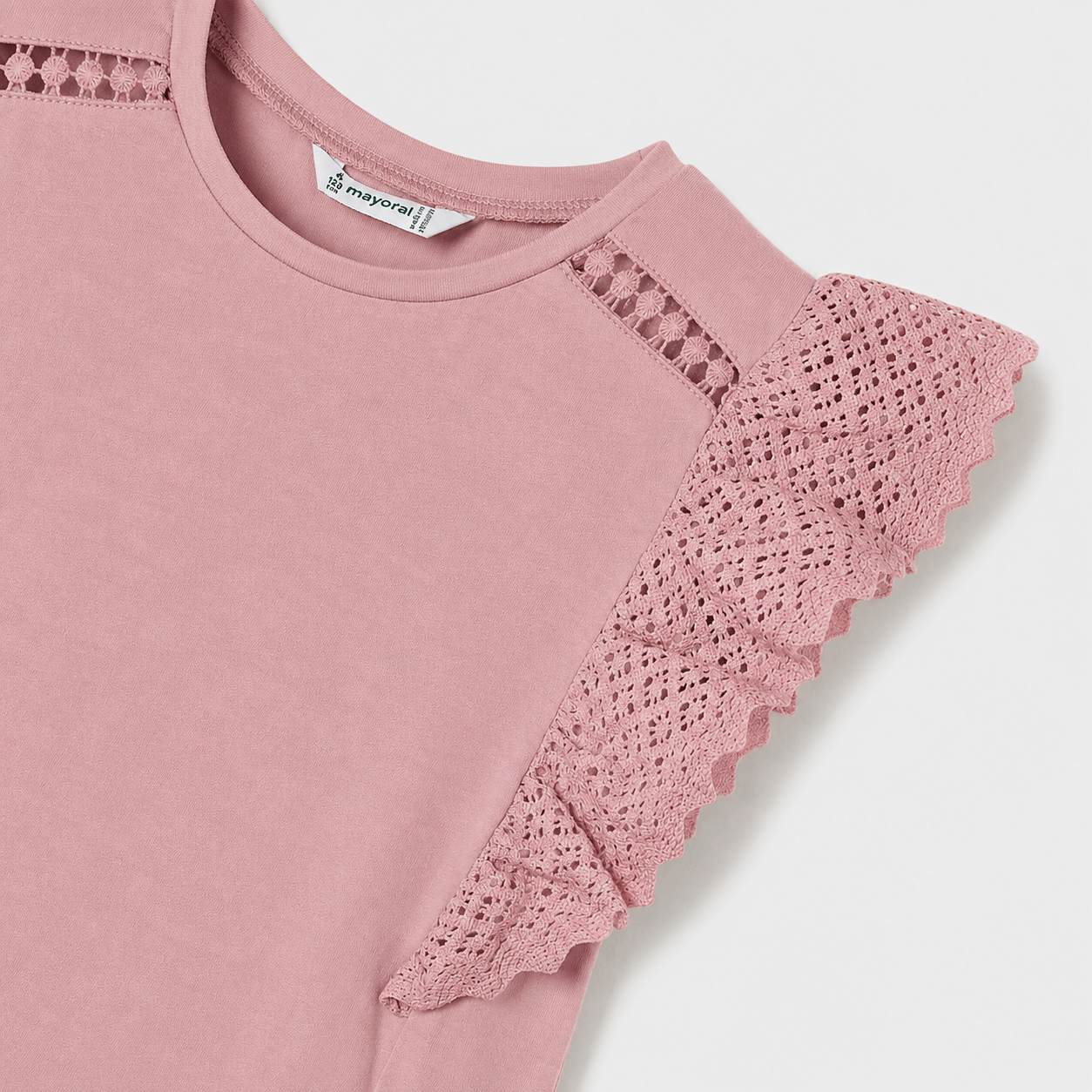 Camiseta m/c crochet mayoral 3010