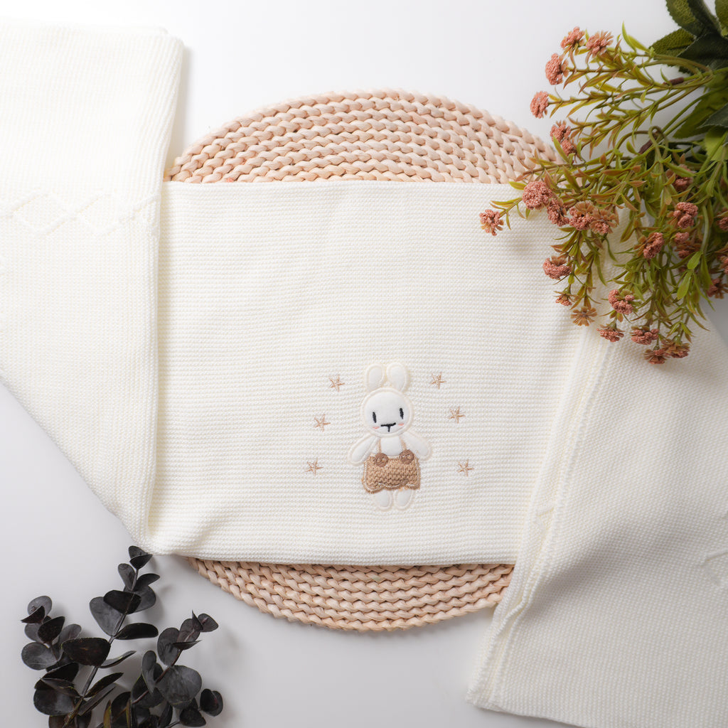 Manta Conejo Beige