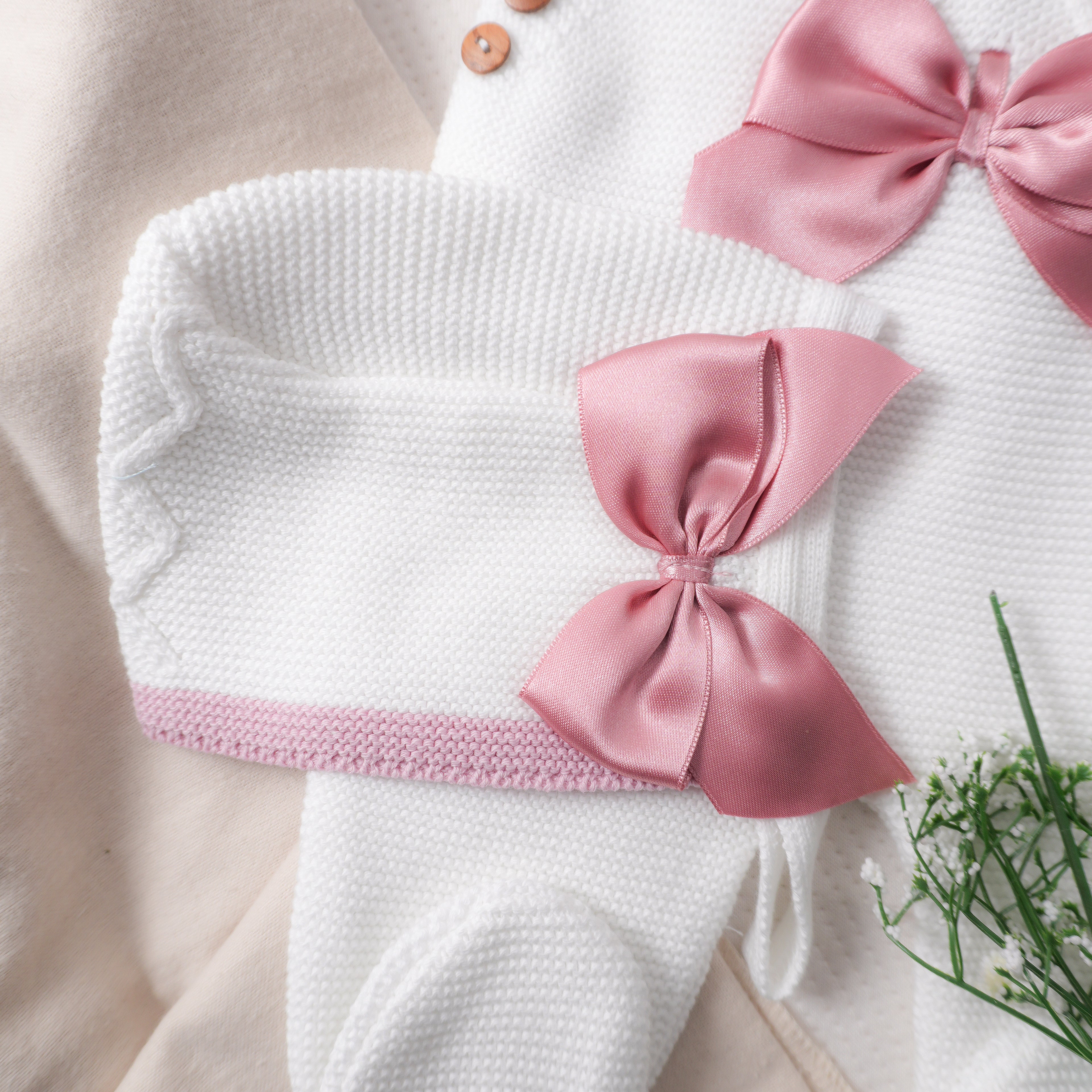 Primera Puesta Ayla Blanca con Palo de Rosa