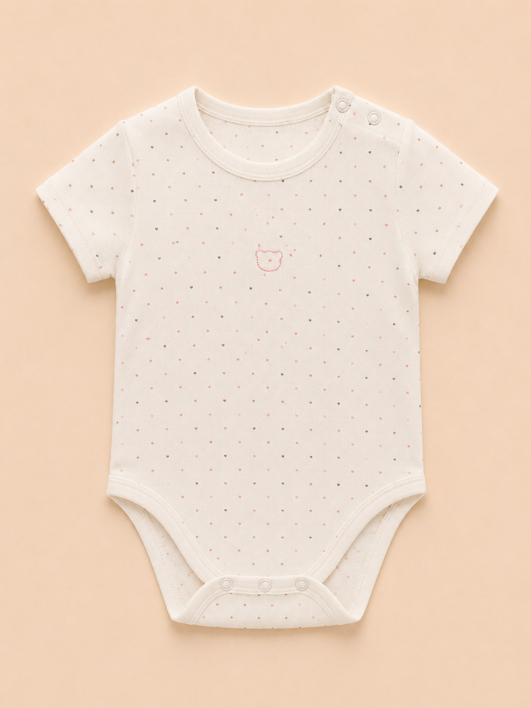 Body m/c puntos rosado 2711