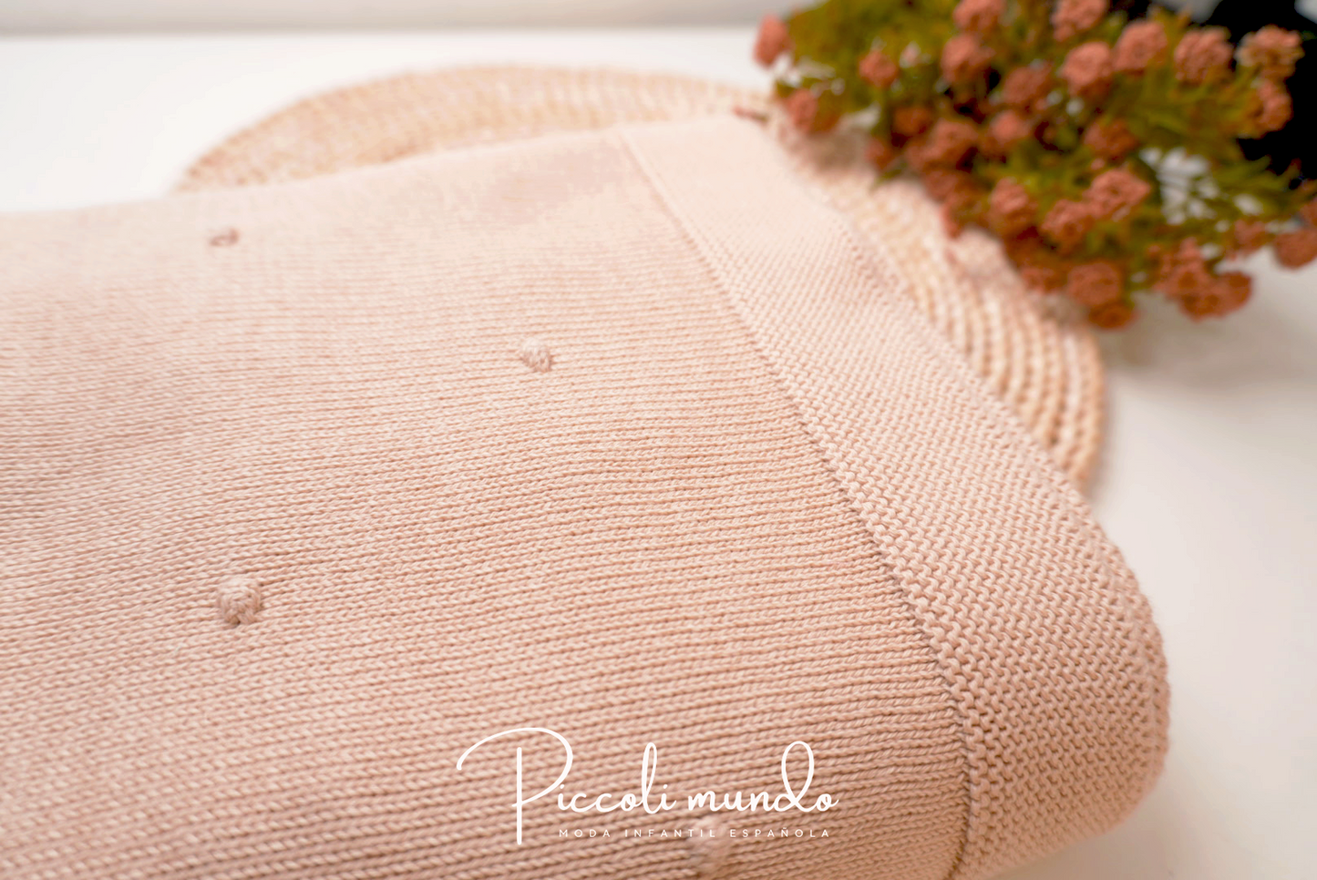 Manta Punto Beige