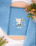 Manta Elefante Azul Cobalto