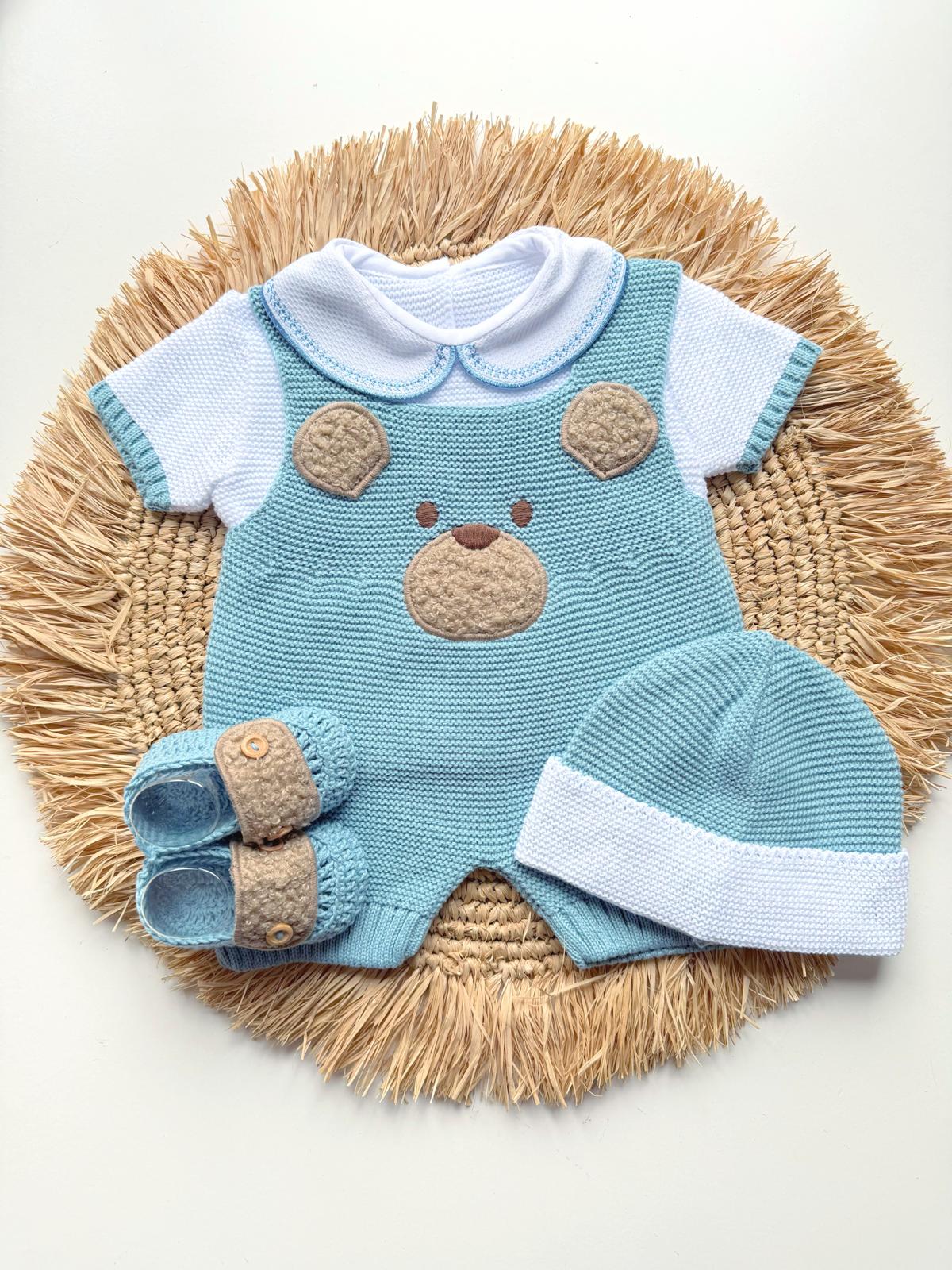 Primera Puesta corta Peluche Cobalto