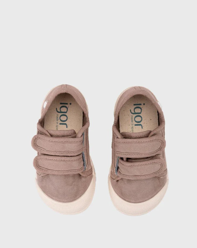 Tenis Lona V Velcro Cacao Igor 10333390