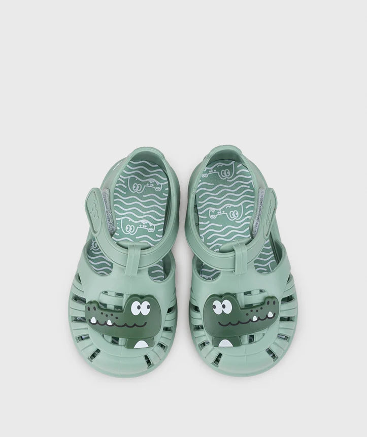 Sandalias Tobby Croco Matcha S10371