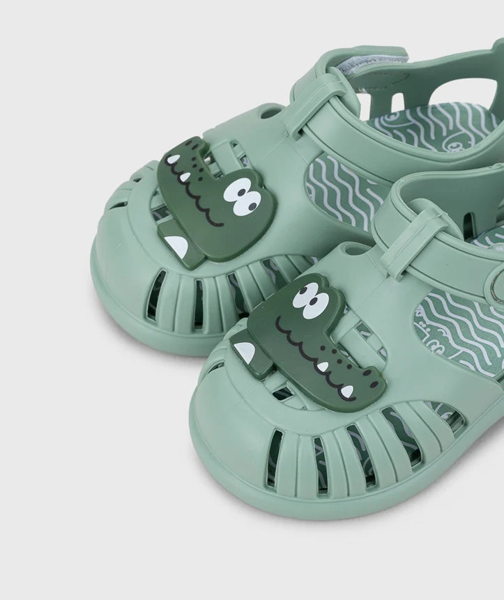 Sandalias Tobby Croco Matcha S10371