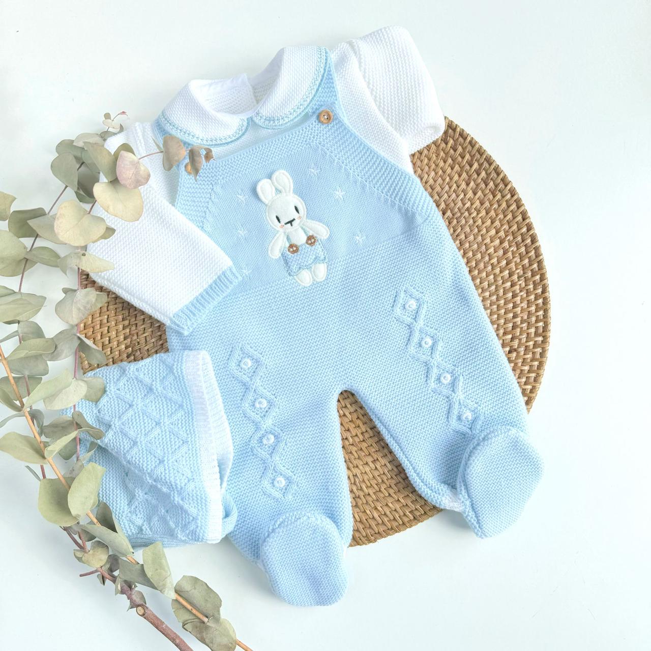 Primera Puesta Peto Conejo Celeste