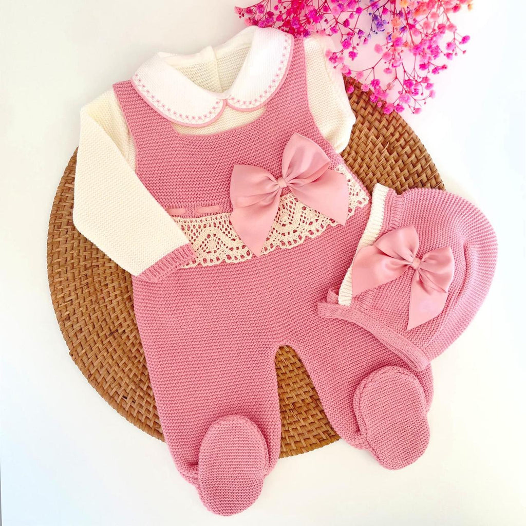 Primera Puesta Romana Rosa Viejo Con Perla