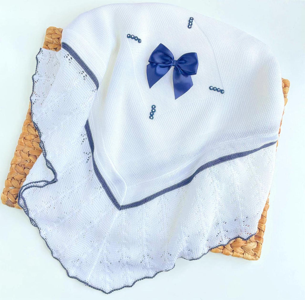 Manta Pétalo Azul Marino