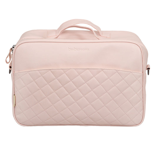 Bolso pañalera con cambiador New Quilt Rosa